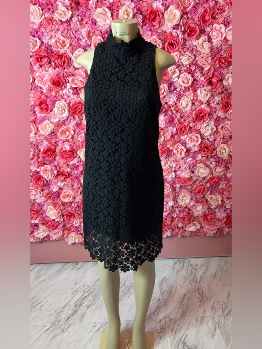 Bold Black Lace Dress by Trina Turk Size 6